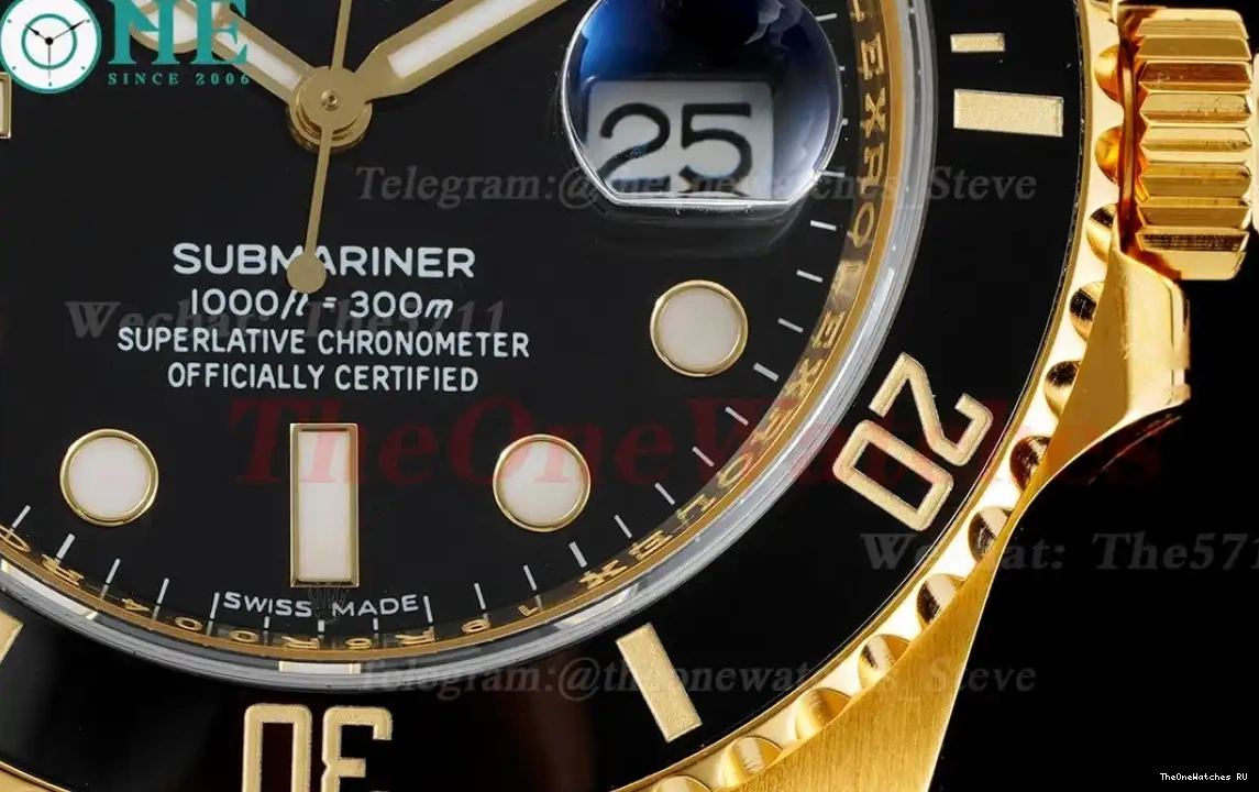 YG VR3135 116618LN YG KF Dot 40mm Wrapped Black Submariner 0522